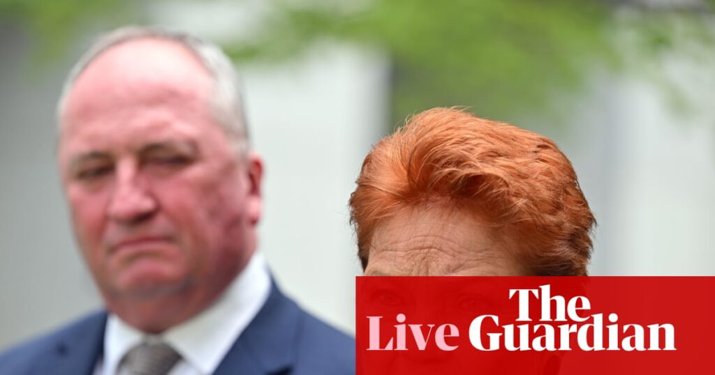 Australia news live: Taylor says he doesn’t agree with Hanson’s anti-Muslim comments but won’t say if she should apologise | Australia news