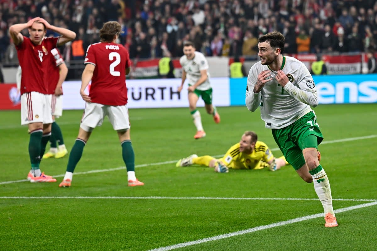 Parrott’s 96th-minute intervention sparks Hungarian horror and Irish joy (AP)