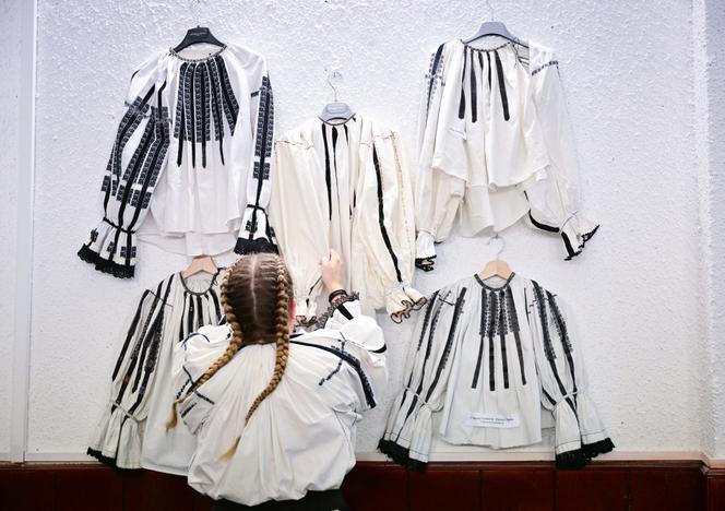 During an exhibition in Vaideeni, Romania, on June 29, 2024.