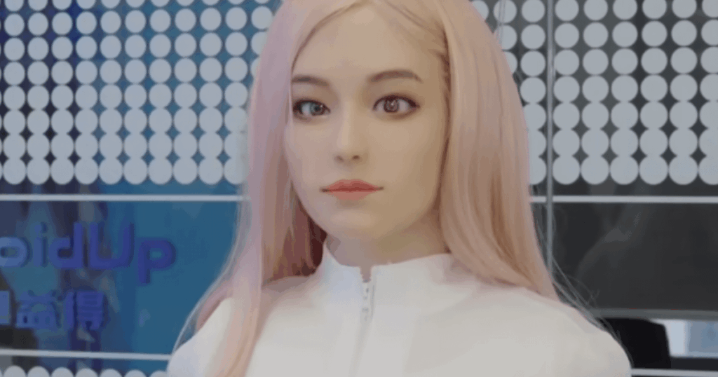 She walks, shows emotion, holds eye contact and is warm – but she's a robot