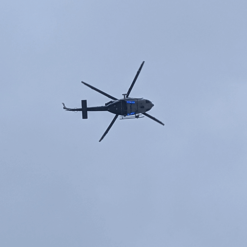 Police already hovering over the CBD