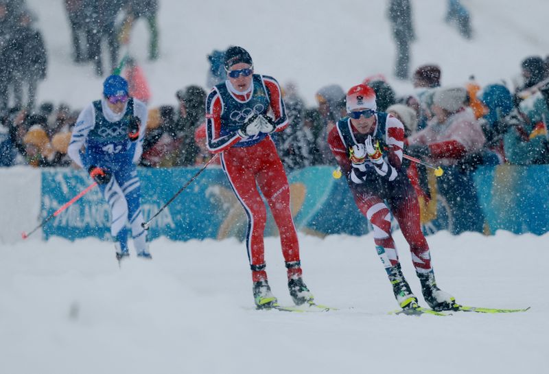 Olympics-Nordic combined-Norway dominate, women absent, in sport’s possible last hurrah
