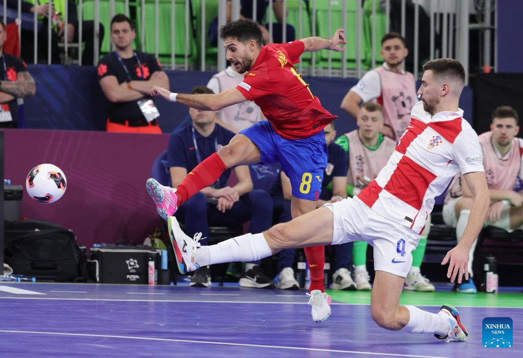 UEFA Futsal EURO 2026 semifinal: Croatia vs. Spain-Xinhua
