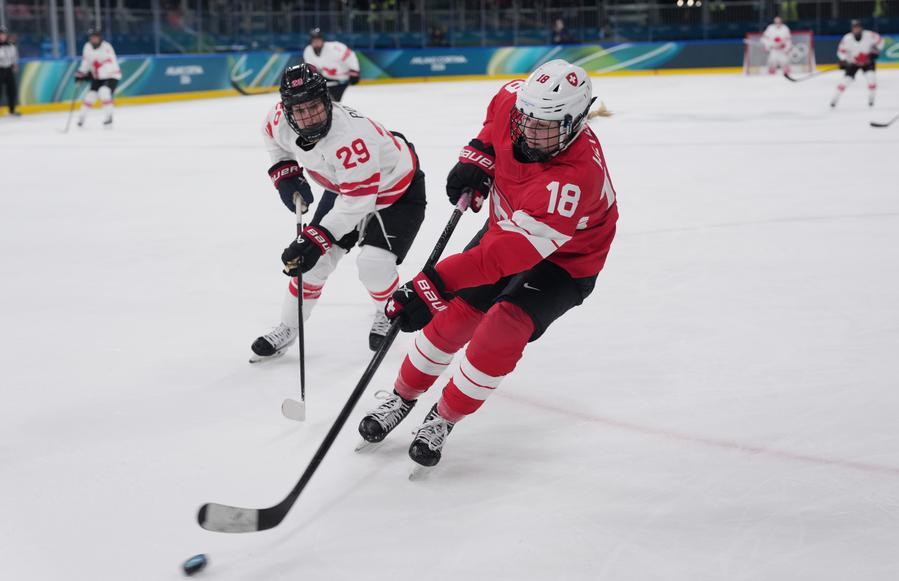 Canada sweeps Switzerland, U.S. outplays Finland in women's ice hockey at Milan-Cortina Games -Xinhua
