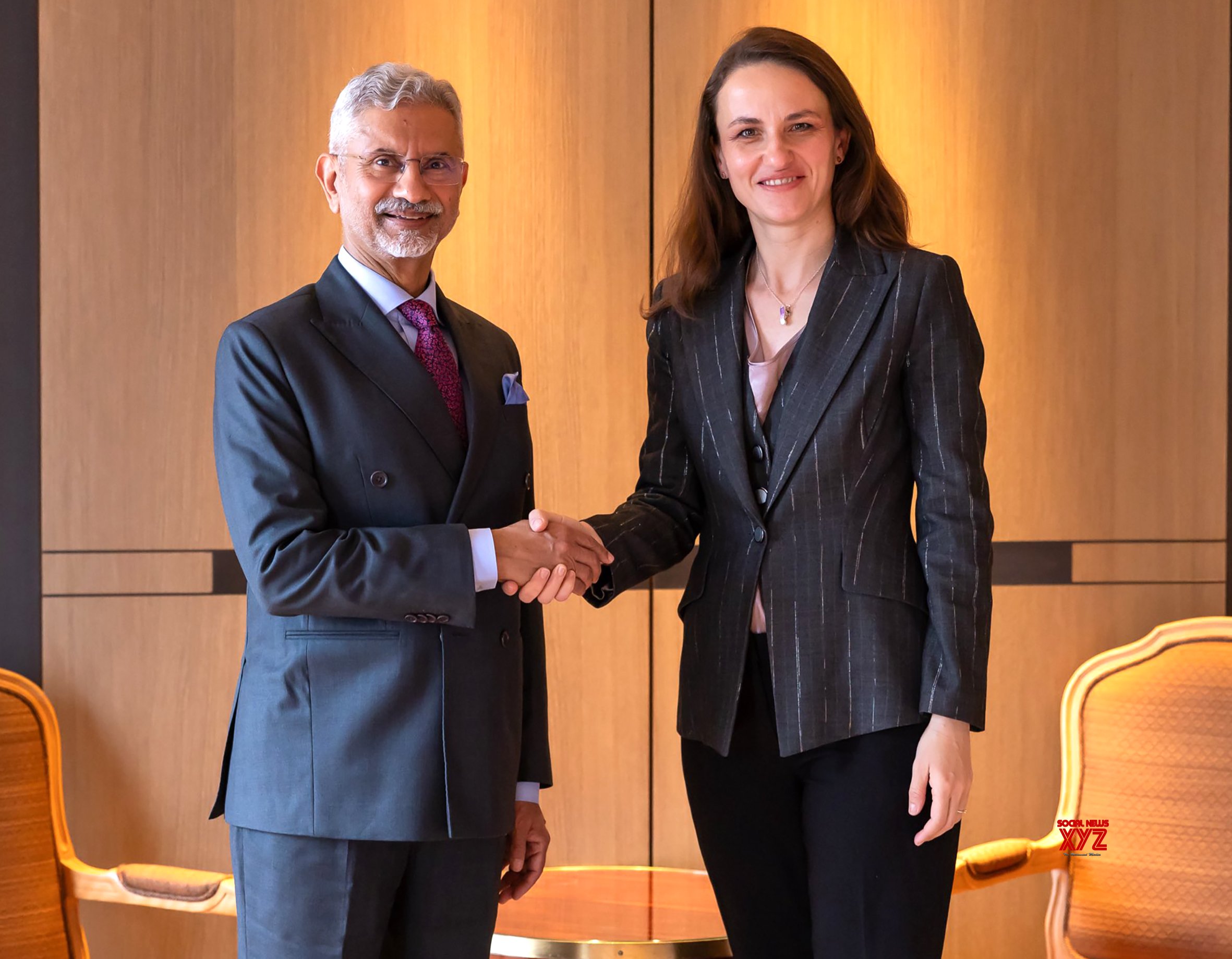 Jaishankar meets Romania FM in Munich #Gallery