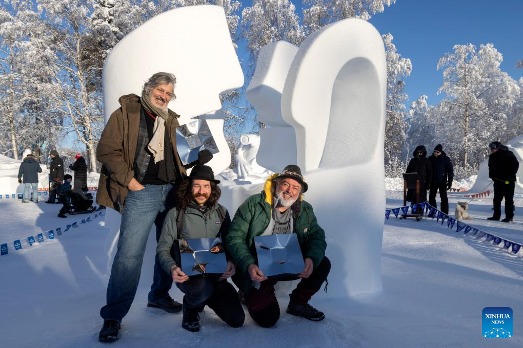 Snow sculpting festival concludes in Finland-Xinhua