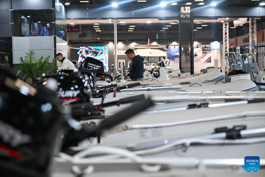 Bosphorus Boat Show held in Istanbul, Türkiye-Xinhua