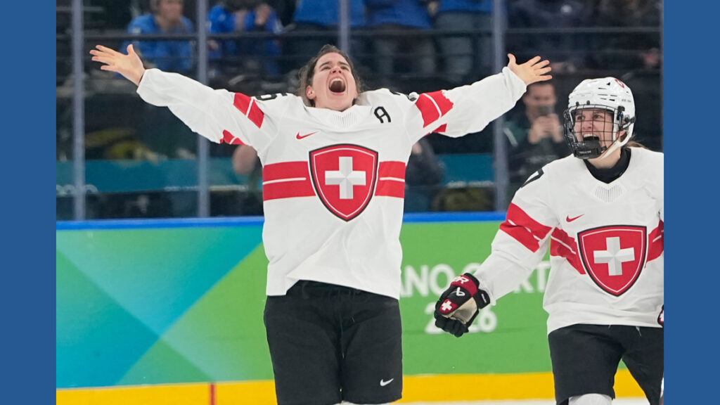 Muller scores 2nd Olympic women's hockey bronze-clinching goal in Switzerland's 2-1 win over Sweden