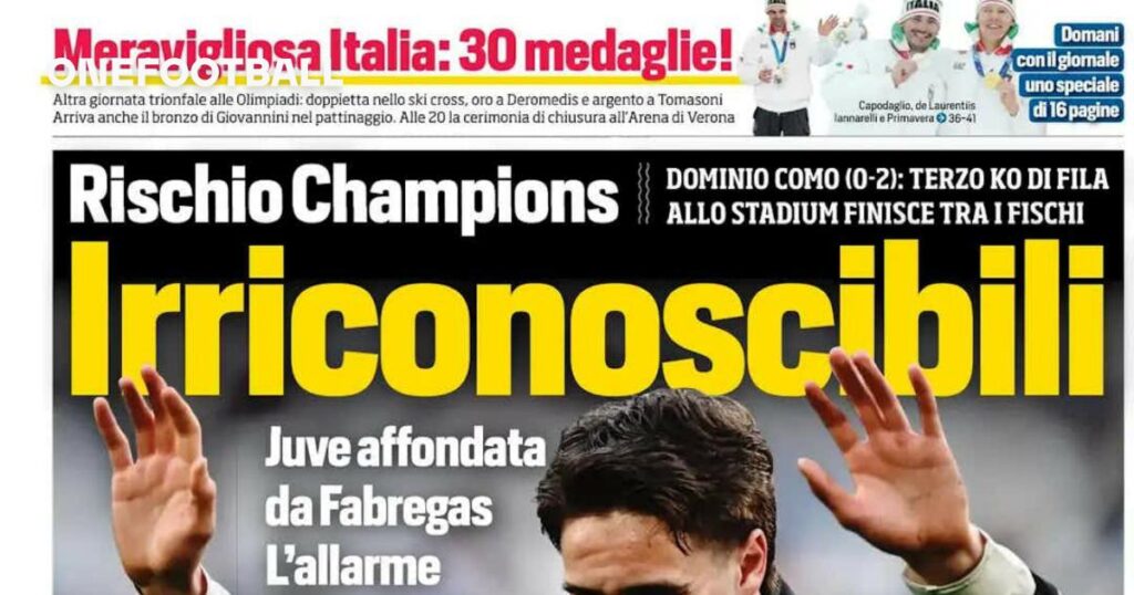 Today’s Papers: Juventus unrecognisable, Inter flying, Italy golden land