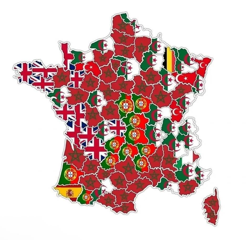 Most common origin of immigrants in France.
