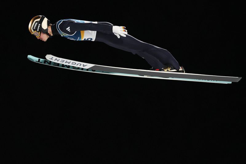 Other Sports: Olympics-Ski Jumping-Germany's Raimund soars to gold, Slovenia's Prevc falls short