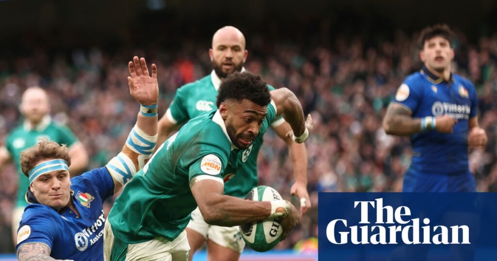 Baloucoune spares Ireland’s Six Nations blushes as they recover to see off Italy | Six Nations 2026