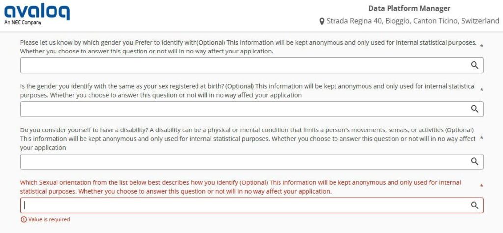 I know it's optional, but what's the point of asking this info?