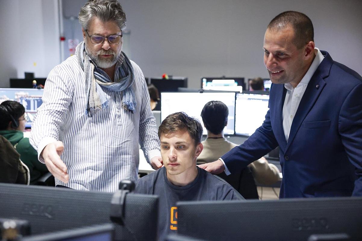 Behind the scenes of the Malta Vision 2050 immersive experience. Photo: DOI
