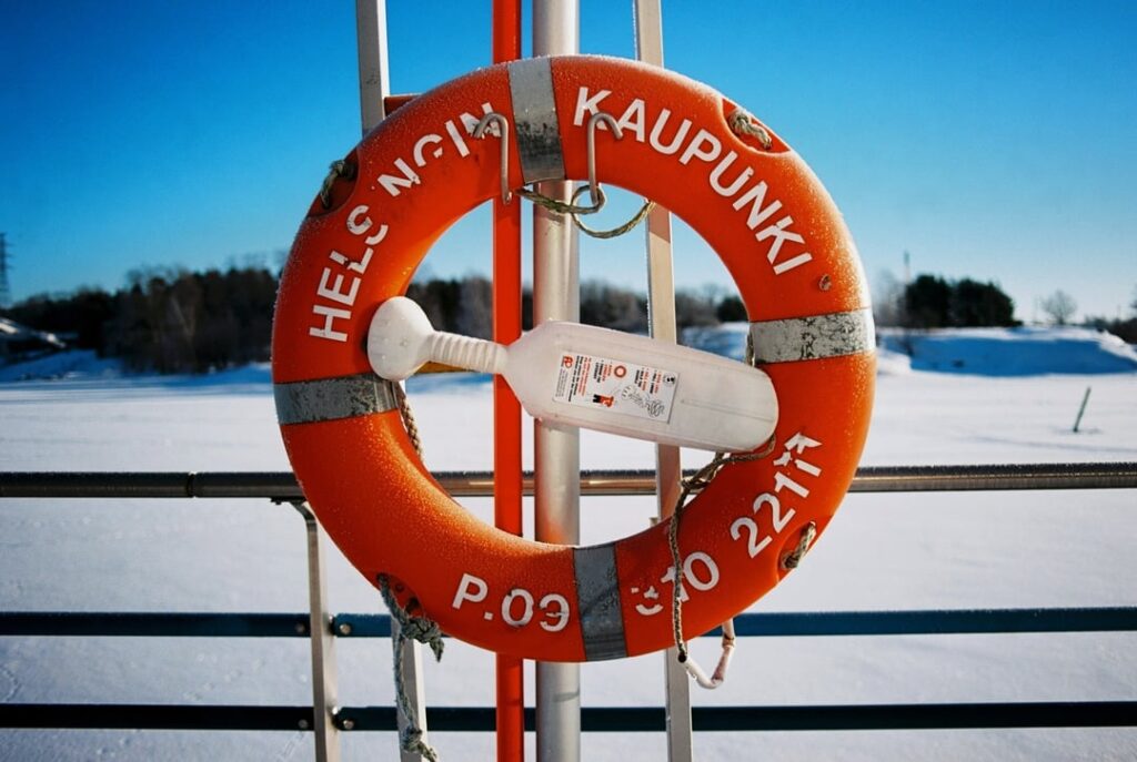 From Sompasaari in snow