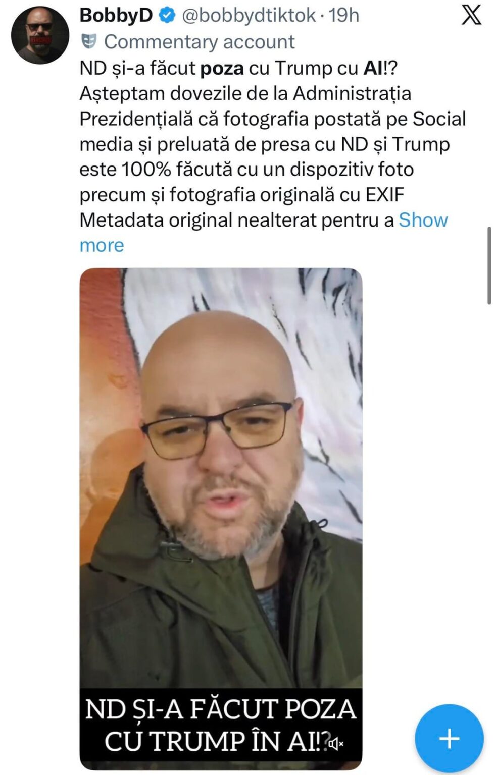 False accusations are spreading that the pictures with Nicușor and Trump were generated with AI