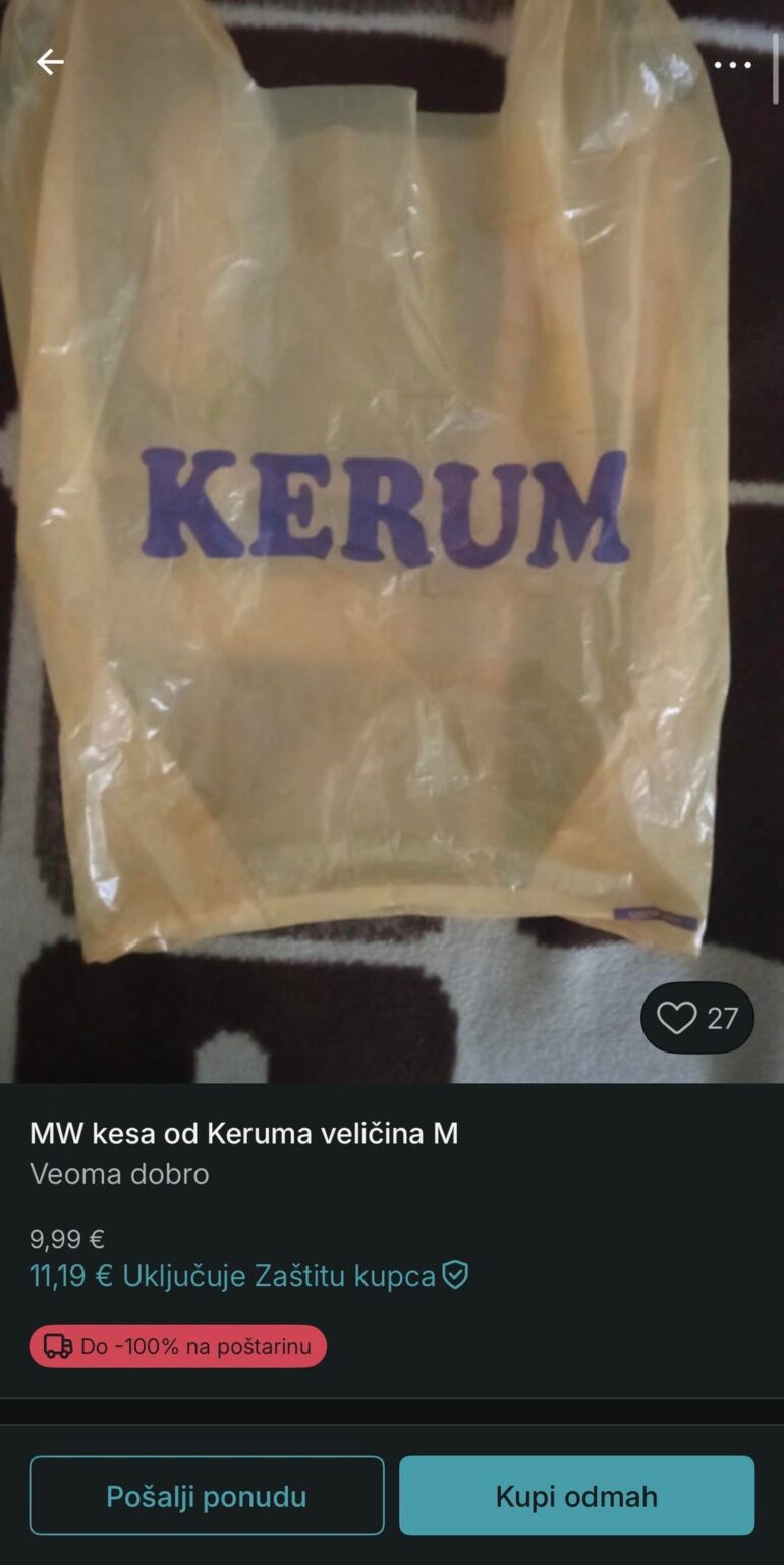 Kerum's bags on Vinted for only 10 euros