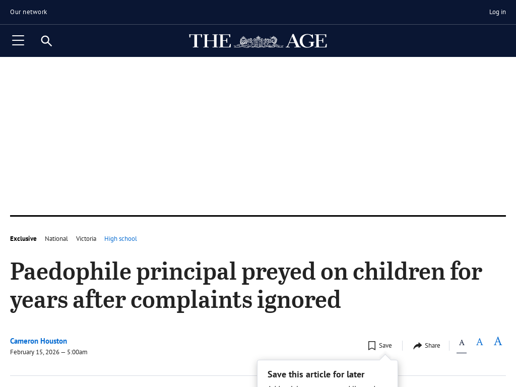 Paedophile principal preyed on children for years after complaints ignored