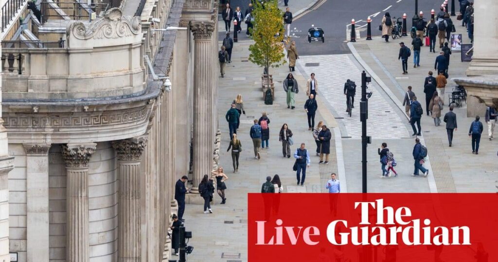 Hat-trick of good UK economic news as budget surplus hits record, retail sales rise and private sector activity strengthens – business live