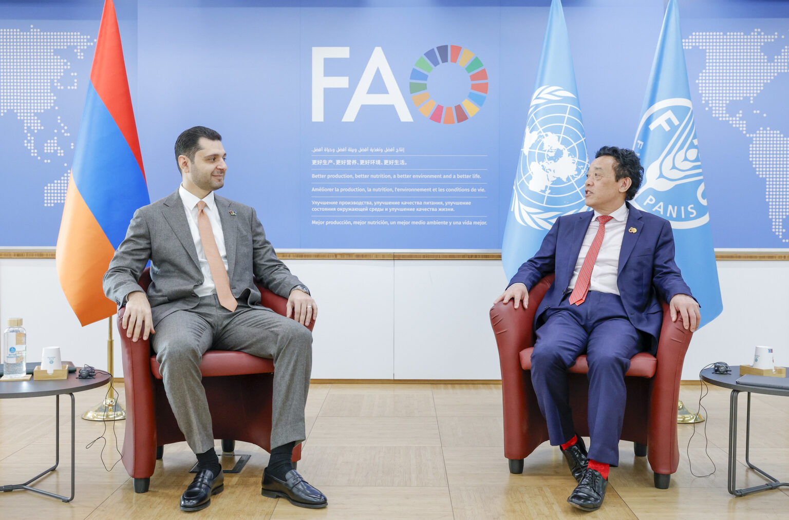 Bilateral meeting with H.E. Hambardzum Matevosyan, Minister for Environment of the Republic of Armenia