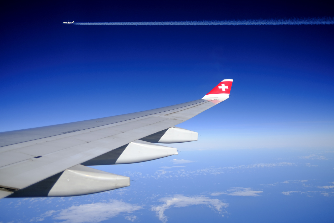View of Swiss plane.