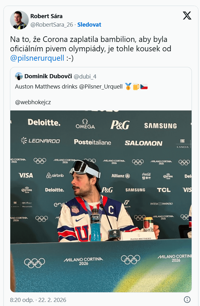USA hockey player after winning the final on the press...