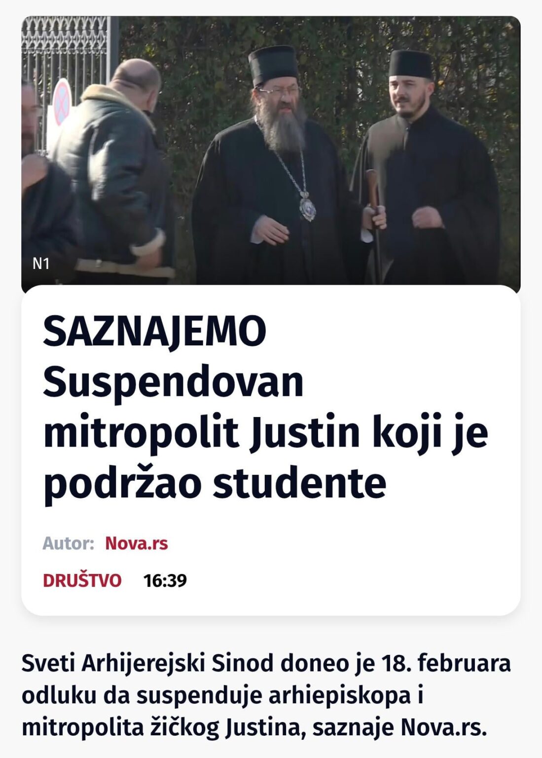 WE FIND OUT about the suspended Metropolitan Justin who supported the students