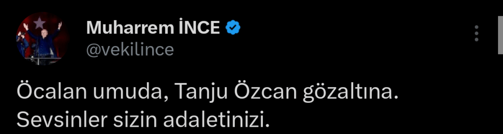 CHP's Muharrem İnce criticized the process.