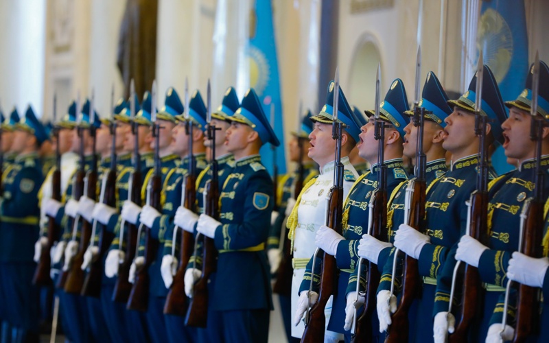 Serbian President Aleksandar Vučić arrives at Akorda