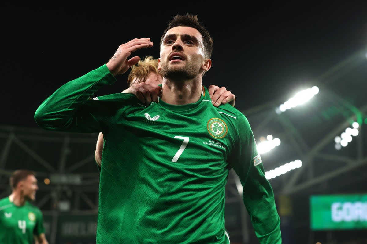 Troy Parrott has inspired hope that the Republic of Ireland can qualify for this summer’s World Cup finals (PA Wire)