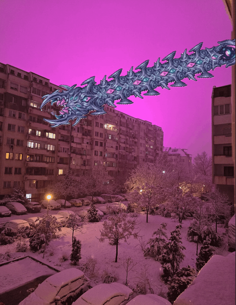 In Plovdiv I saw that the sky was pink...