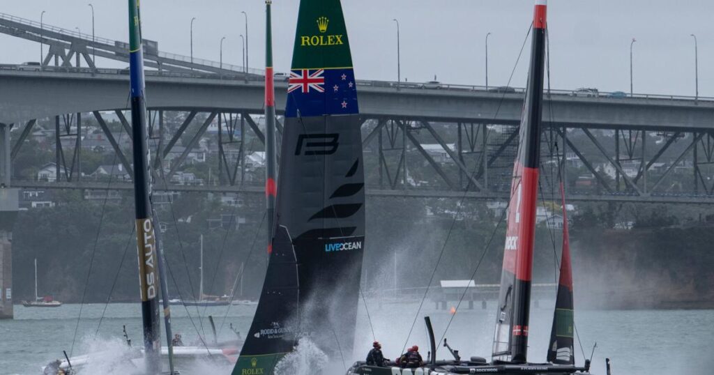 Two sailors are injured after a crash between New Zealand and France at a SailGP race |