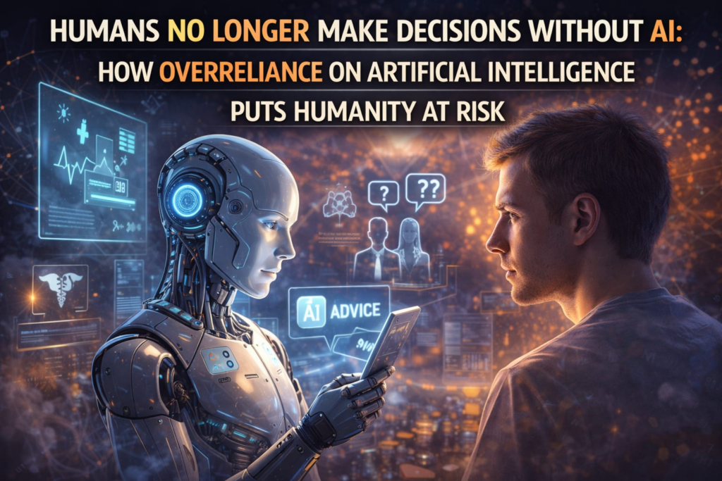Humans No Longer Make Decisions Without AI: How Overreliance on Artificial Intelligence Puts Humanity at Risk Humans No Longer Make Decisions Without AI: How Overreliance on Artificial Intelligence Puts Humanity at Risk
