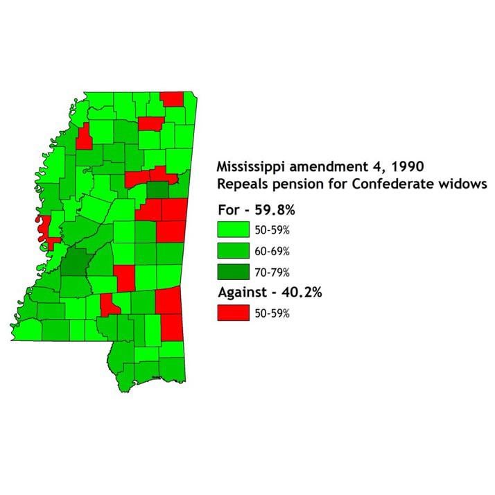 1990 Mississippi vote to repeal pensions for Confederate widows