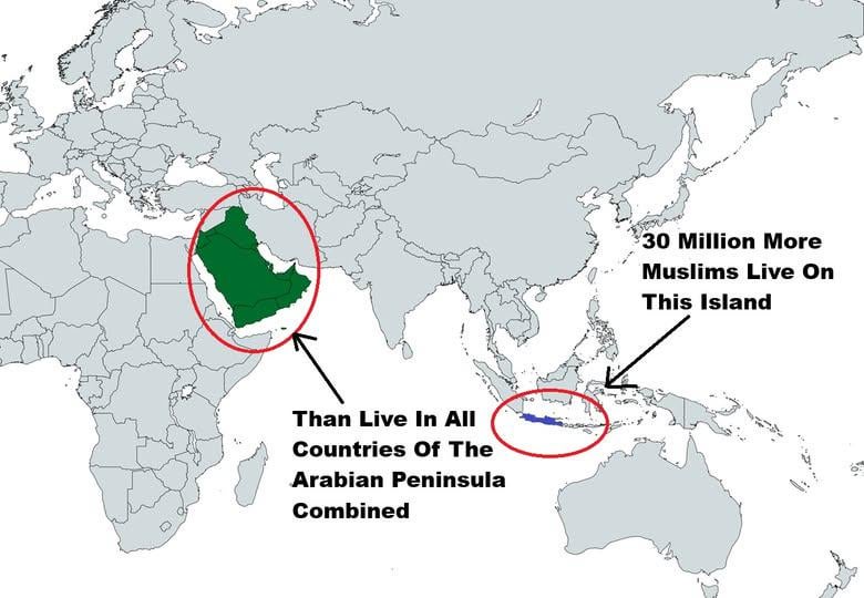 30 Million More Muslims Live On This Island Than In All the Countries Of The Arabian Peninsula Combined