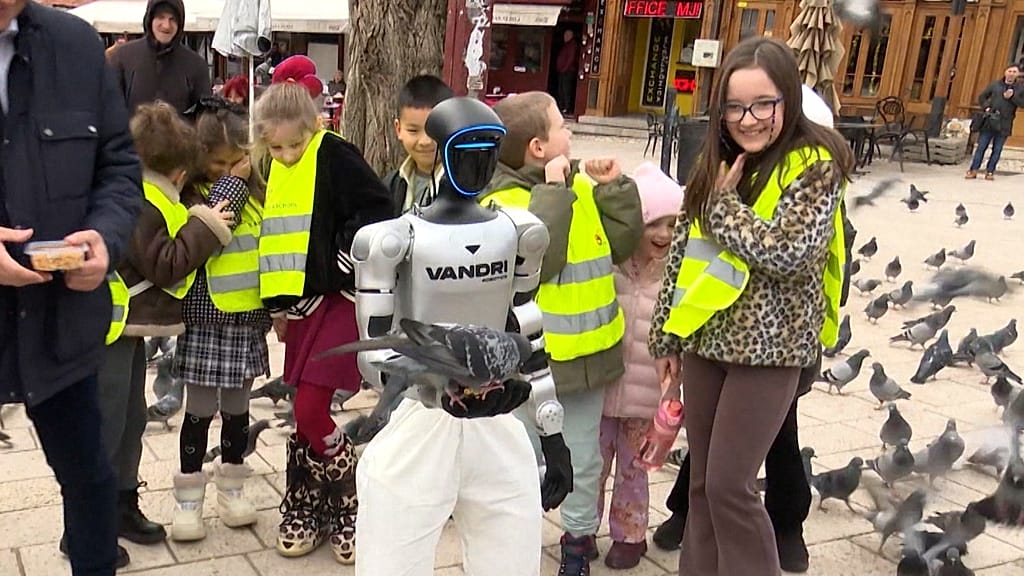 Bosnia unveils Roby, its first humanoid robot in Sarajevo’s streets