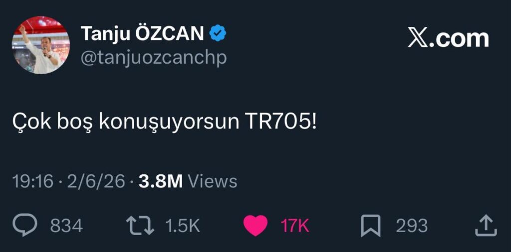 Tanju Özcan: You talk so nonsense, TR705!