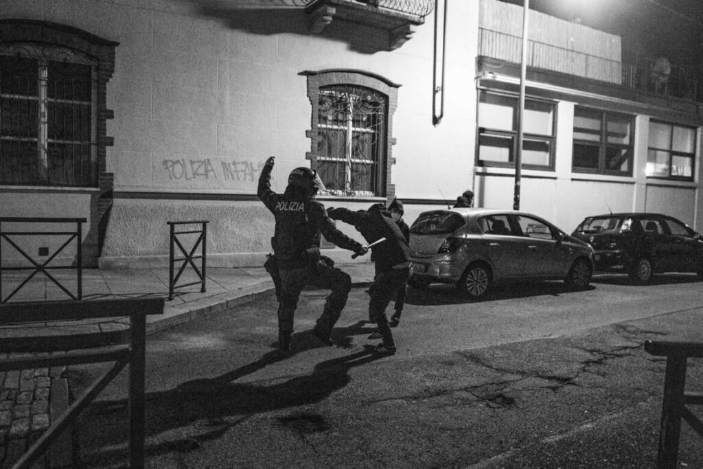Claudio Francavilla, 60 years old, was the man under charge of the riot police