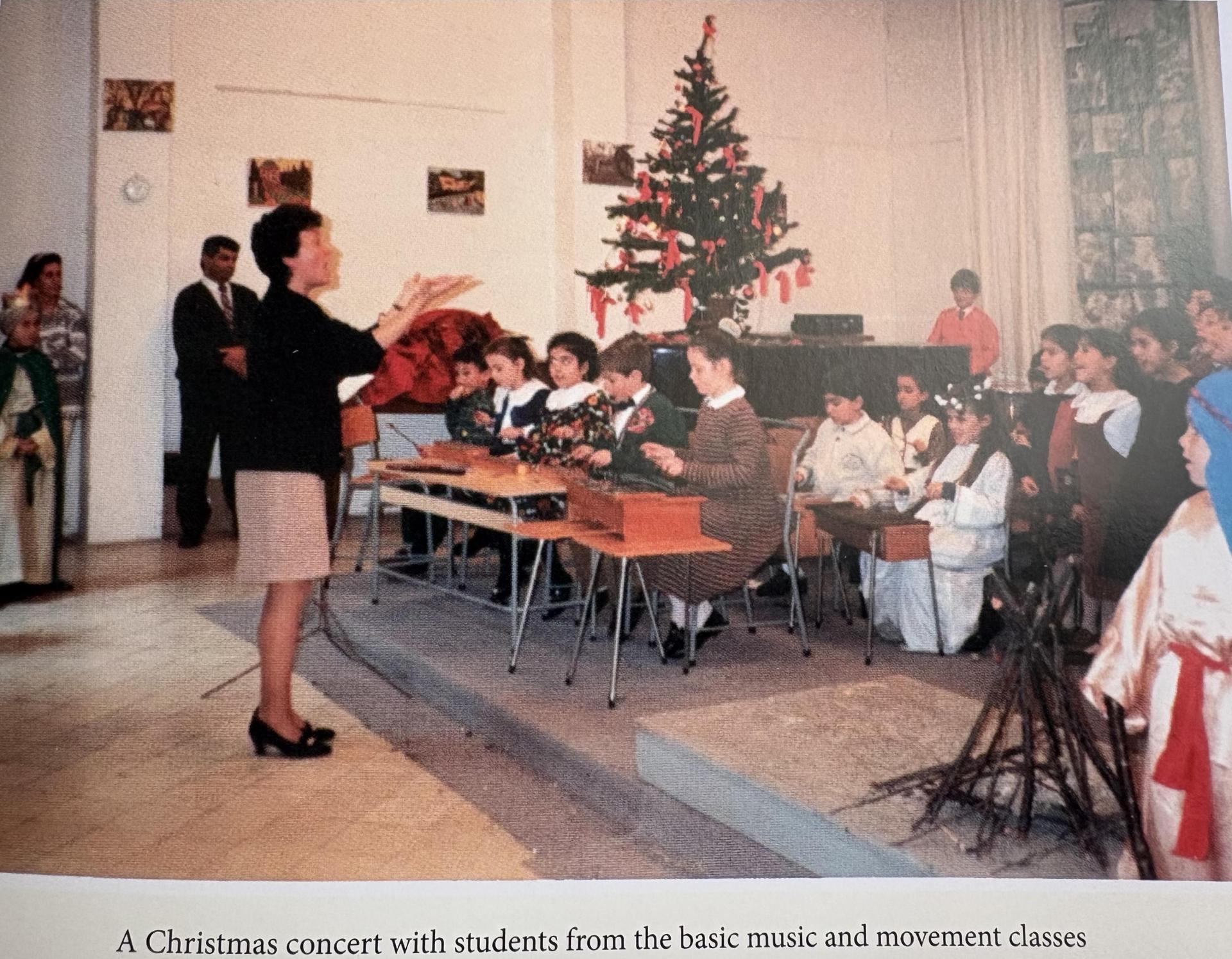 A Christmas concert with pupils from the basic and movement classes.