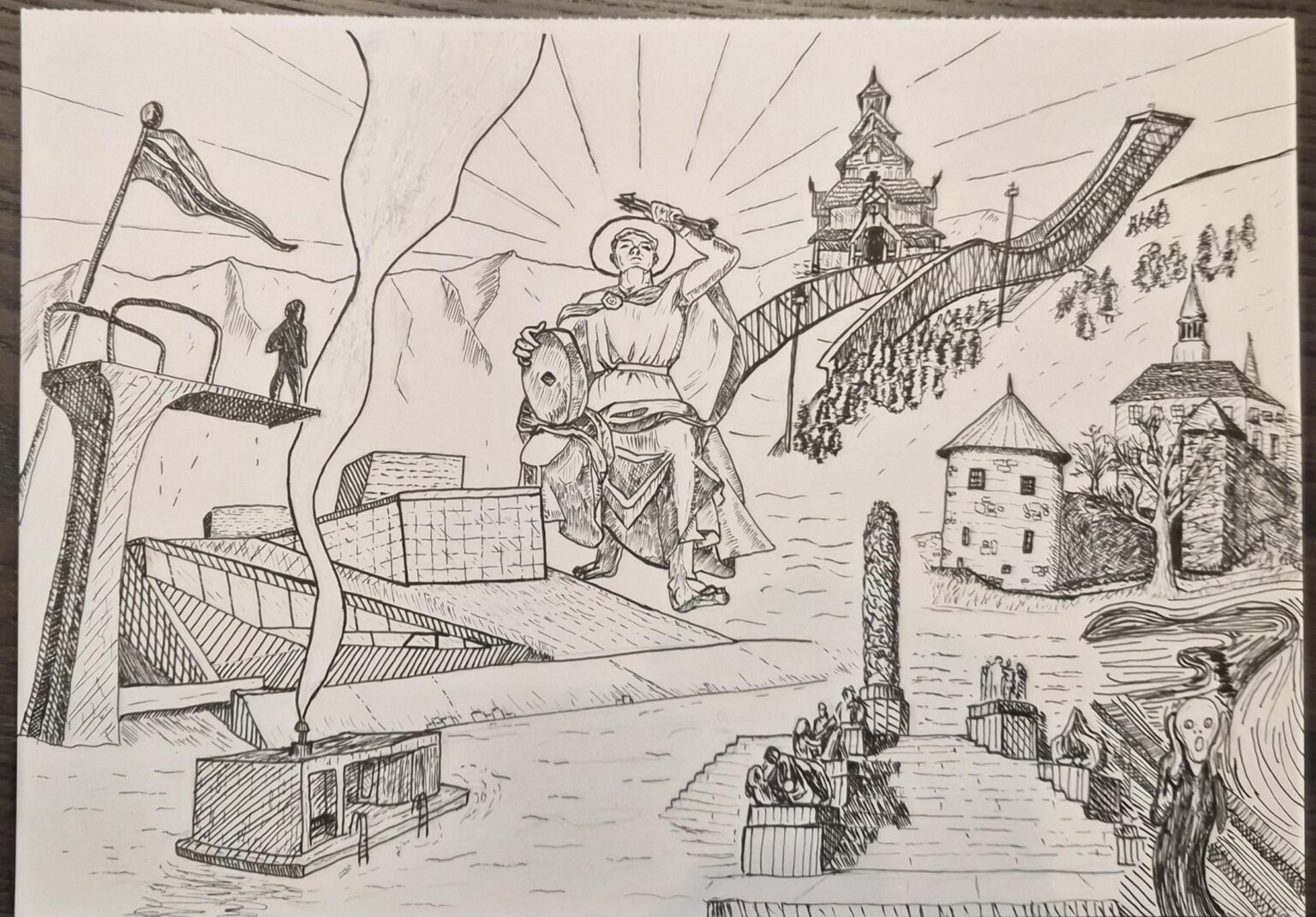 Oslo travel art piece