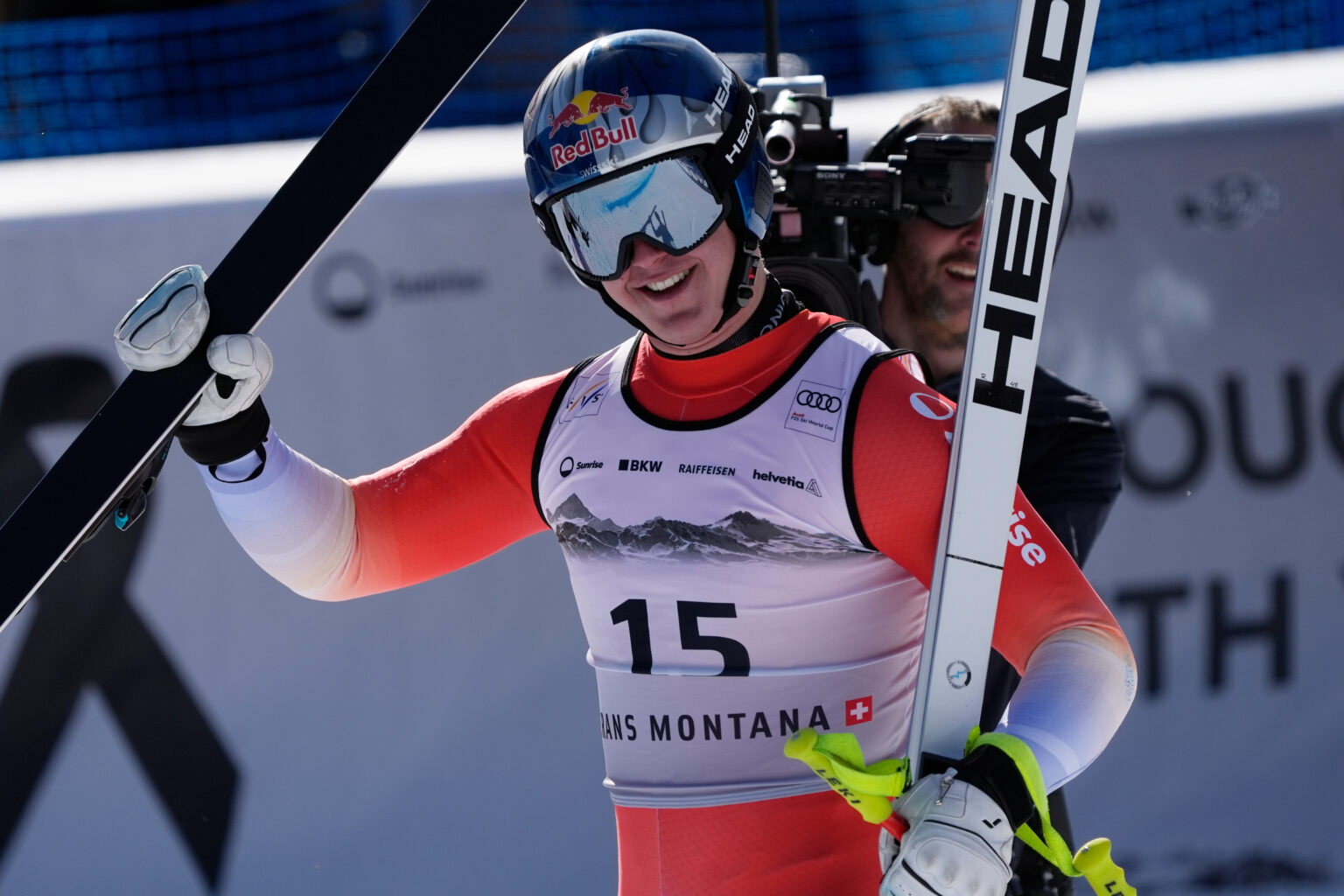 Von Allmen hands Crans-Montana 2nd Swiss victory in 2 days in last World Cup race before Olympics