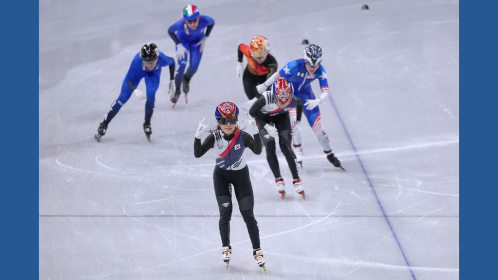 Netherlands surges late to win its first Olympic men's 5000m relay gold in short-track speedskating