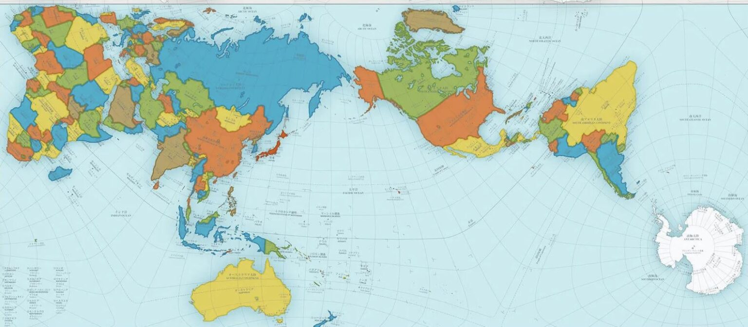 AuthaGraph World Map: One of the most accurate projections for true country sizes [high-res]