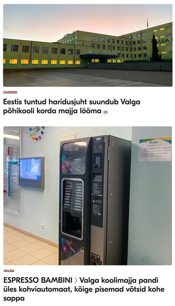 The new head of education of Valga school building is already in action The new head of education of Valga school building is already in action