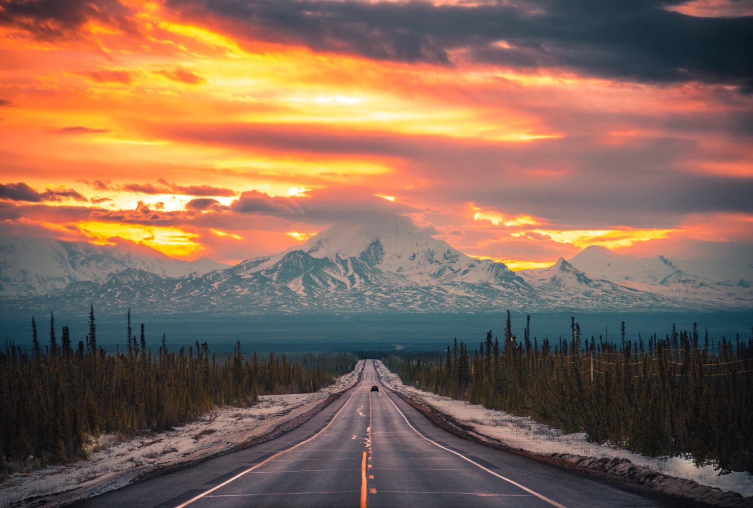 Sunsets in Glennallen, Alaska