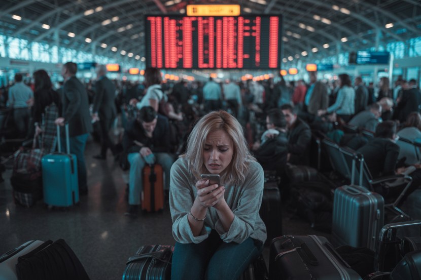 Hundreds of passengers stranded around italy today as rome, milan, bologna, and naples cancel 23 and delay 244 flights