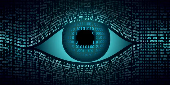 graphic of eye made of code; What the European Union's AI Act Means for Companies Outside Europe