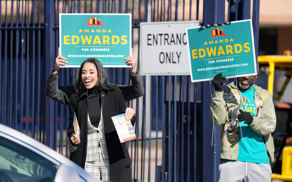 Amanda Edwards Runoff Election Day TX-18