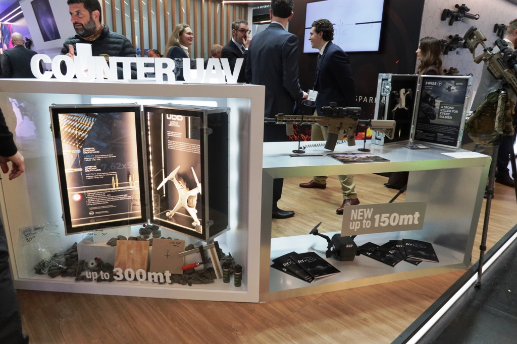 Enforce Tac 2026 – Beretta Defense Technologies showcases its multi-layer extra short-range C-UAS portfolio and unveils the new Swiss P SHATTER4K round