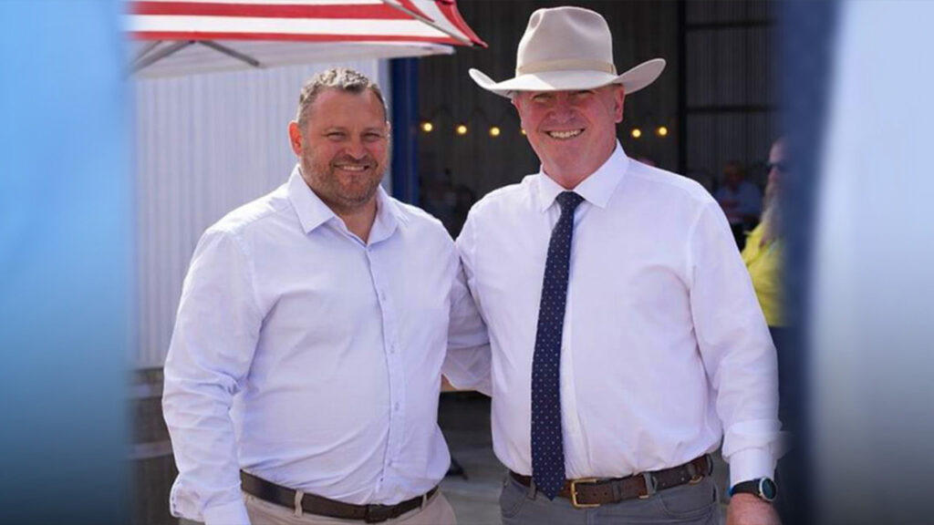 Barnaby in South Australia with Carlos Quaremba